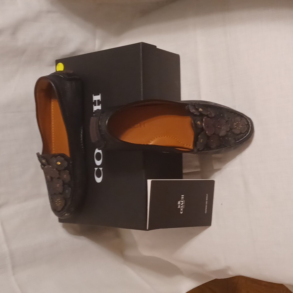 Coach Tea Rose Crosby leather